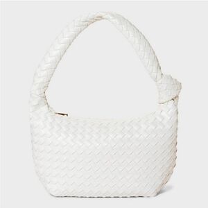 Elegant Cream Woven Women's Bag